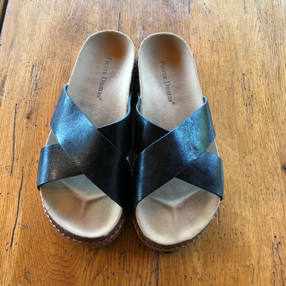 Pierre Dumas Platform Sandals Size 8